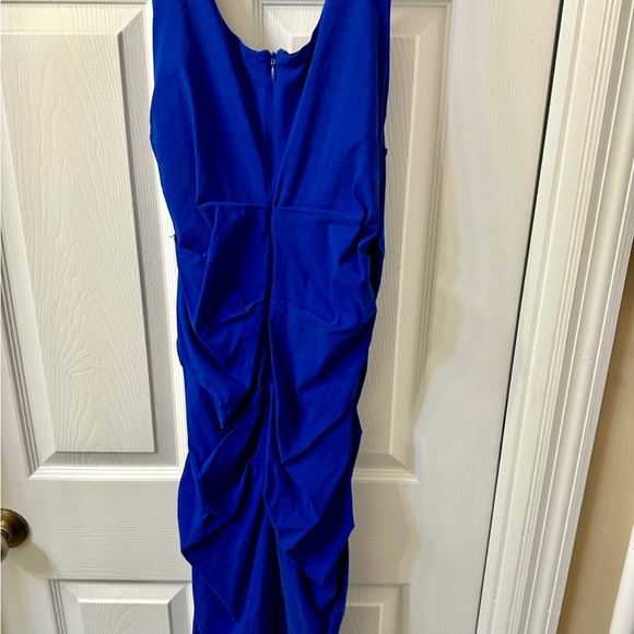 Papillon Ruche Blue Sleeveless Dress - Picture 6 of 10